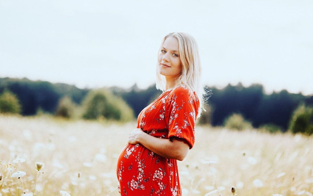 Ontmoeting van Zwangere vrouw