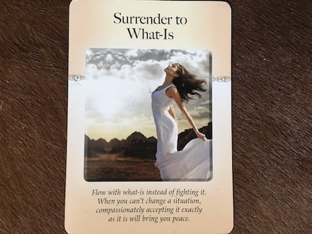 Geef je over aan wat er is